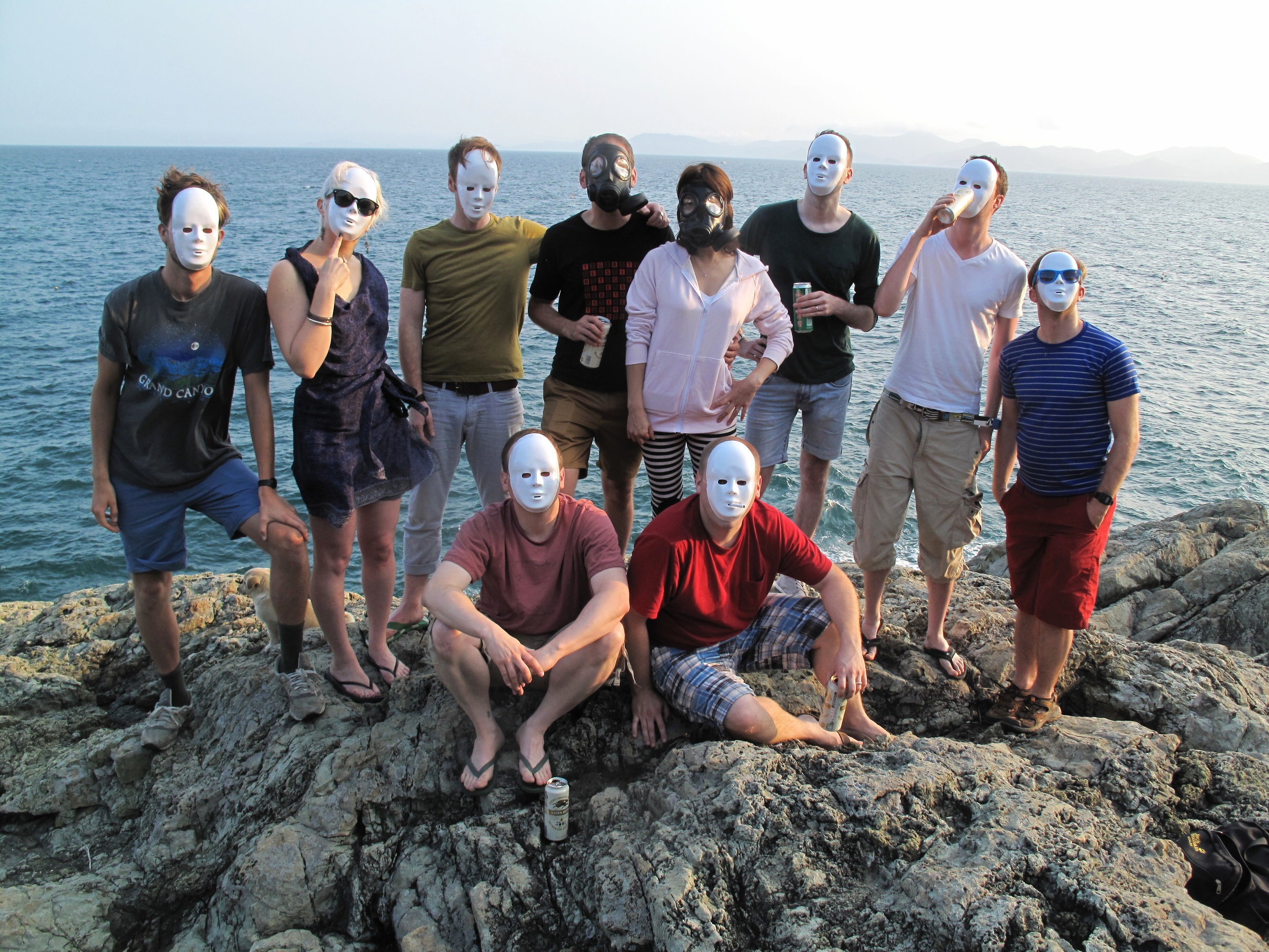  Masked wedding crew: Namhae, South Korea 