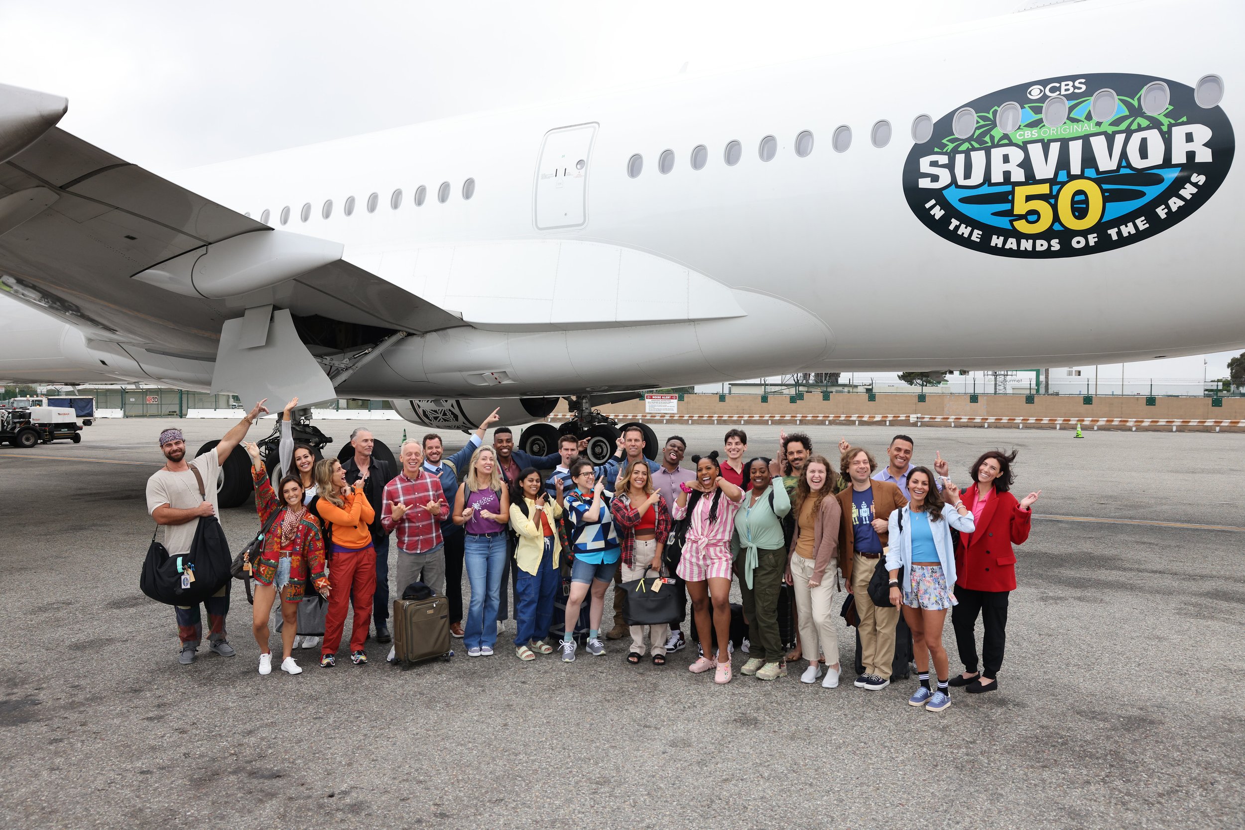 The cast of SURVIVOR 50 preparing to embark from LAX to Fiji - June 2025 