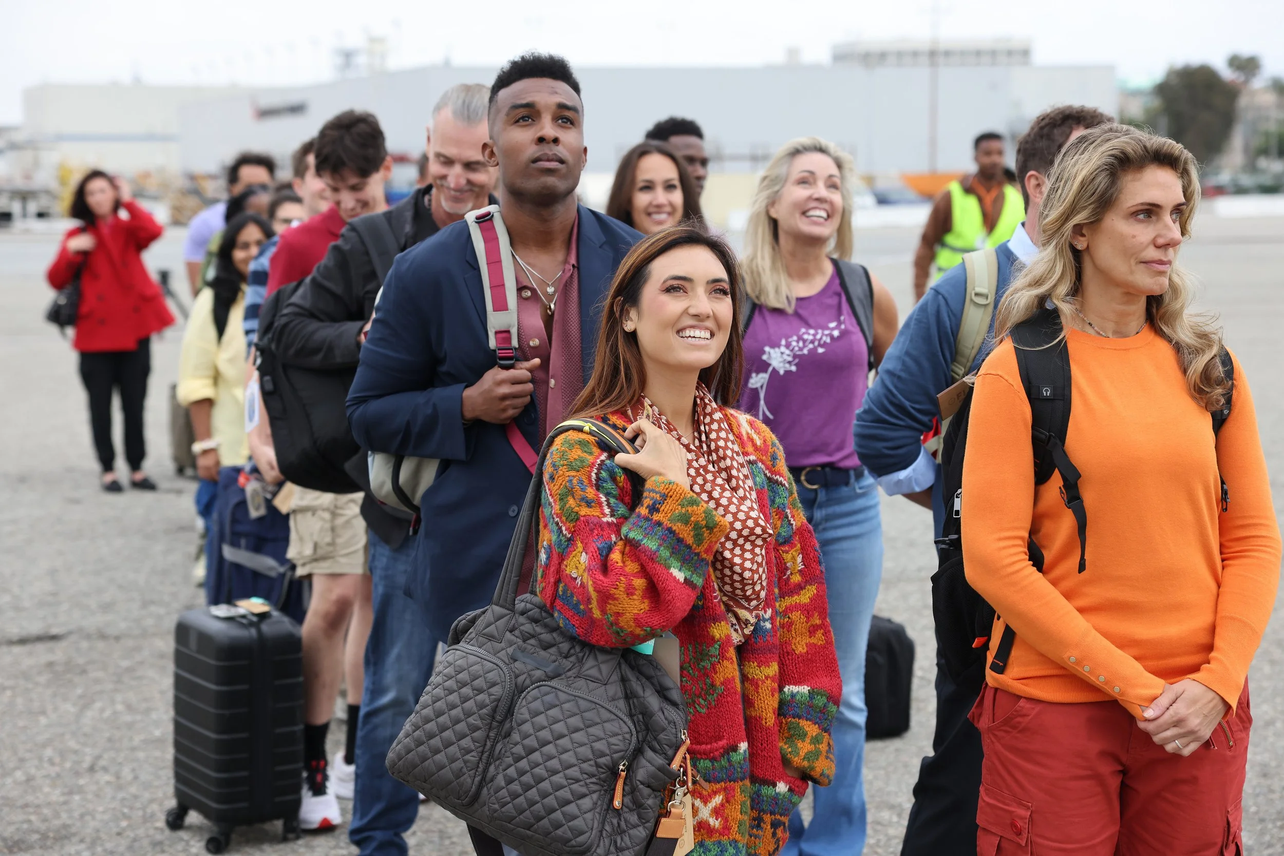  The cast of SURVIVOR 50 preparing to embark from LAX to Fiji - June 2025 