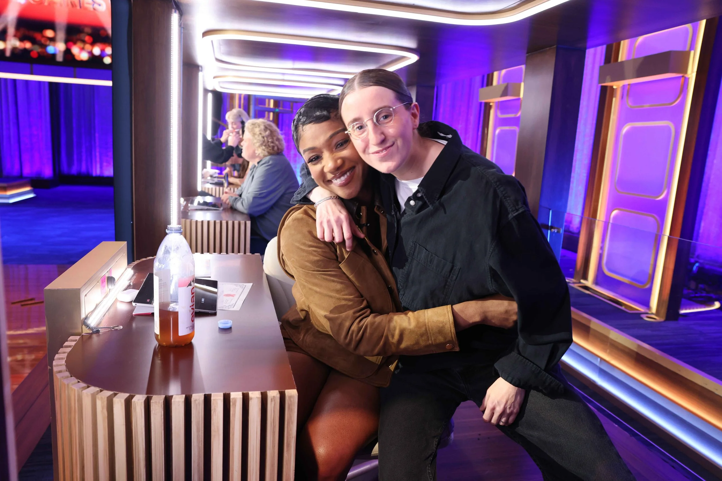 Tiffany Haddish and Robby Hoffman on the set of Hollywood Squares, season 2 - June 2025 