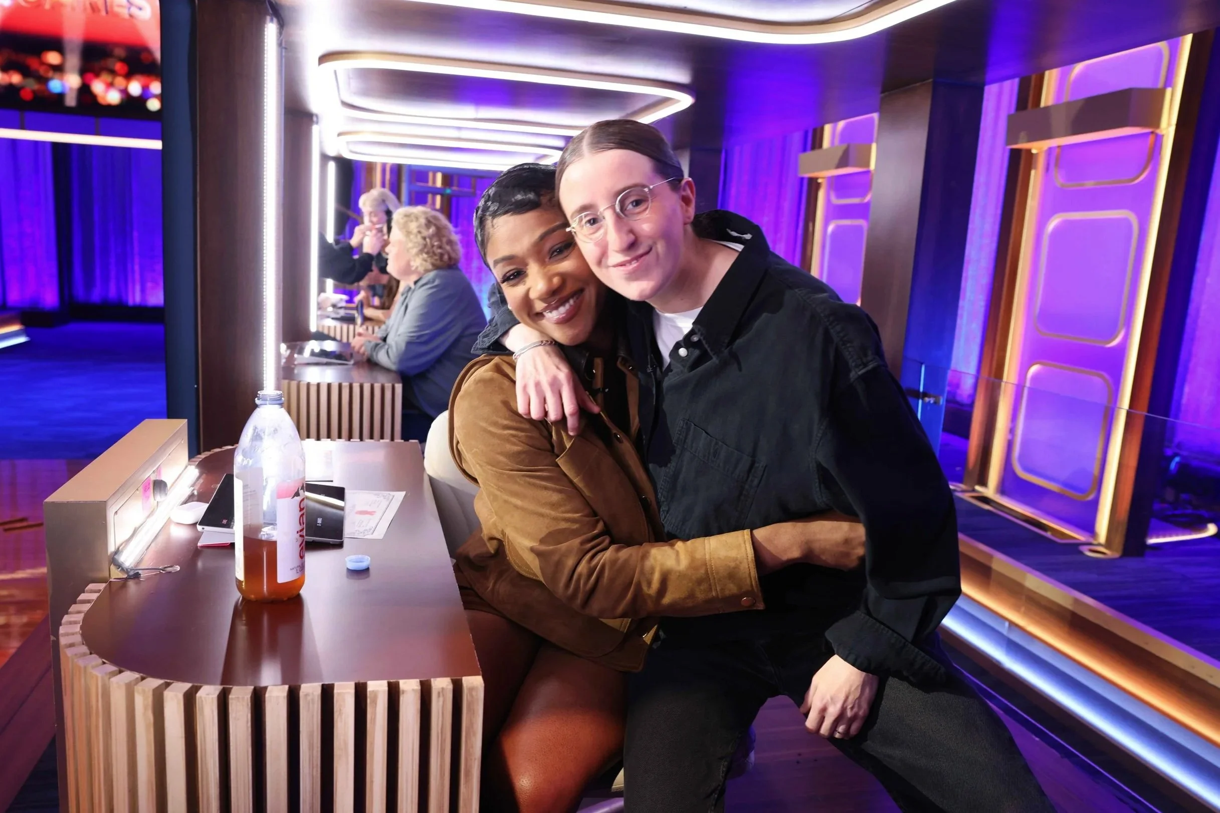  Tiffany Haddish and Robby Hoffman on the set of Hollywood Squares, season 2 - June 2025 