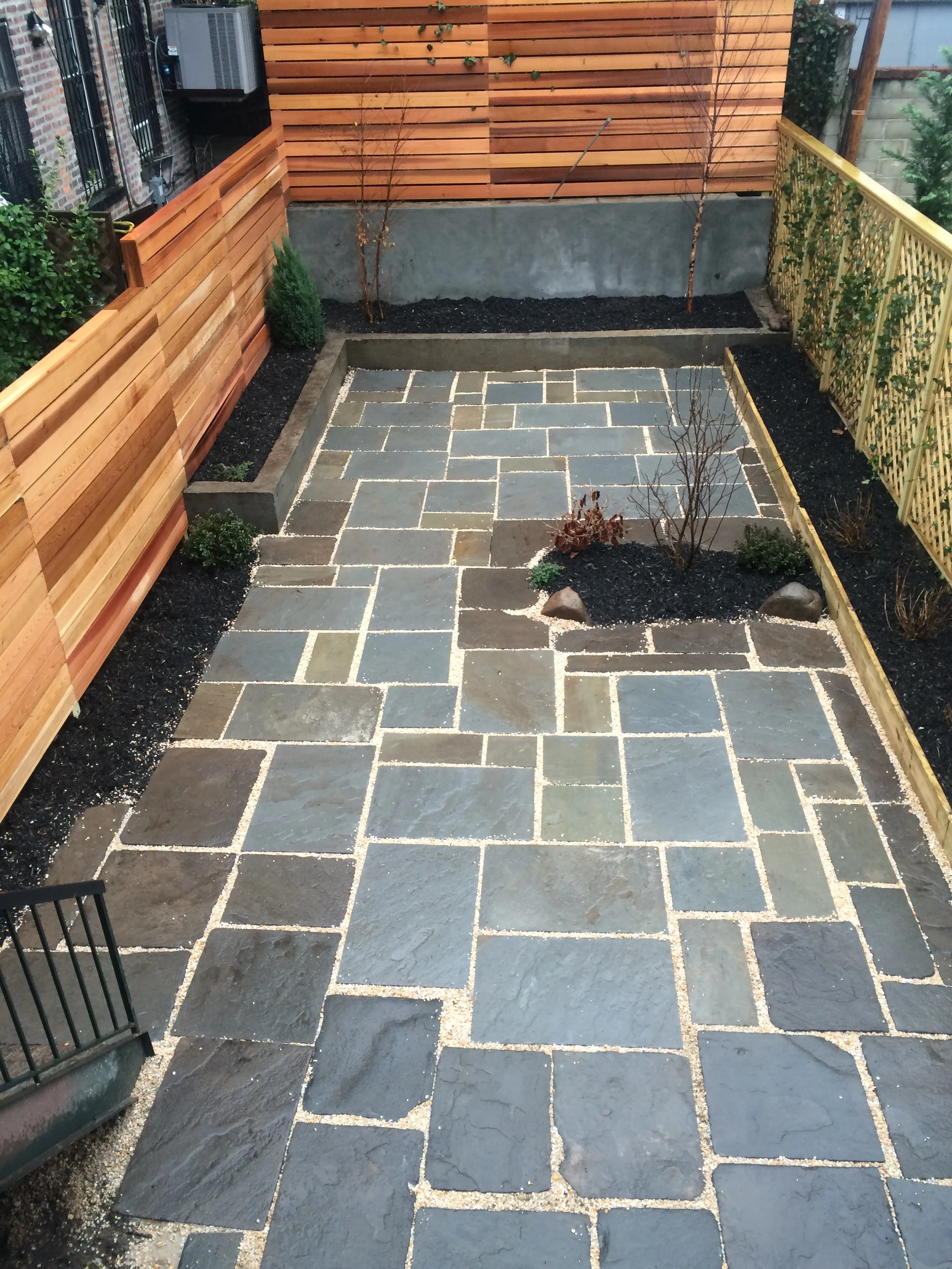 Mixing original bluestone seamlessly with modern quarried bluestone