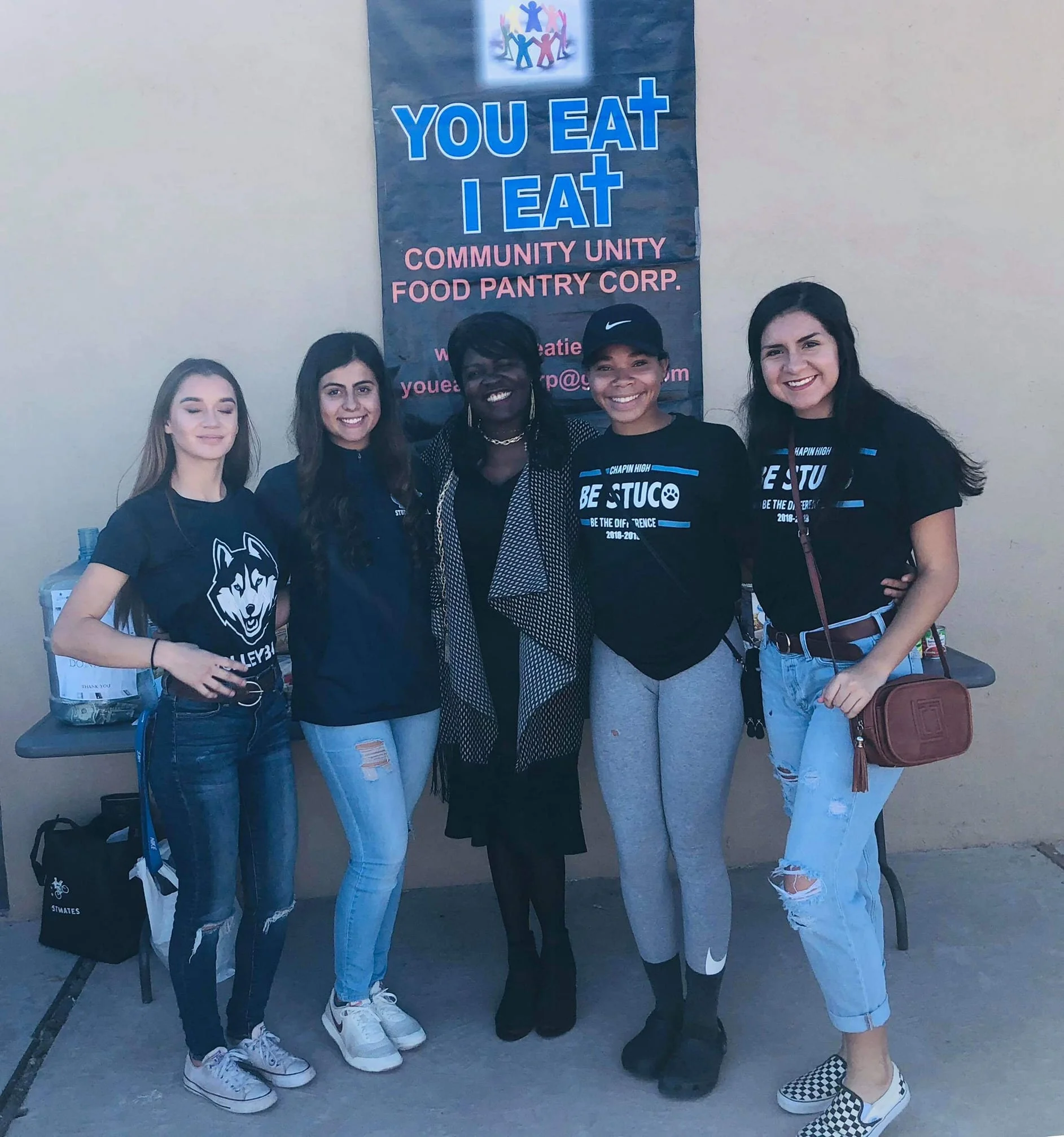 Students of Chapin High School. Theses young ladies have volunteers their time to the Pantry and have been very helpful in serving some of the less fortunate of our community. They are an inspiration and a great example for their peers. Thank, you, girls. You are a credit to your generation!