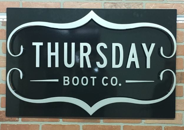 Thursday Boot Co - Custom Metal Sign.JPG