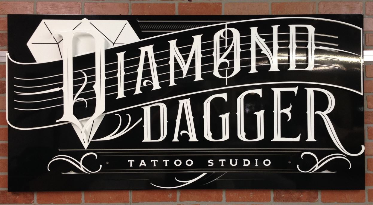Diamond Dagger - Custom Metal Sign.JPG