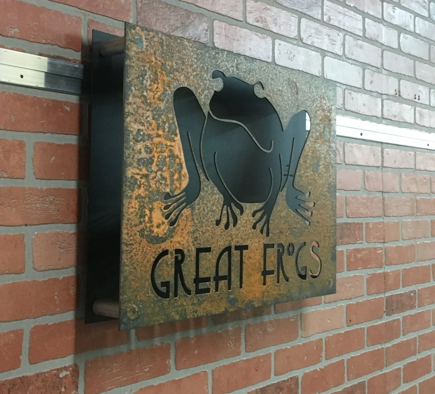 Custom Rusted Metal Signs ShieldCo