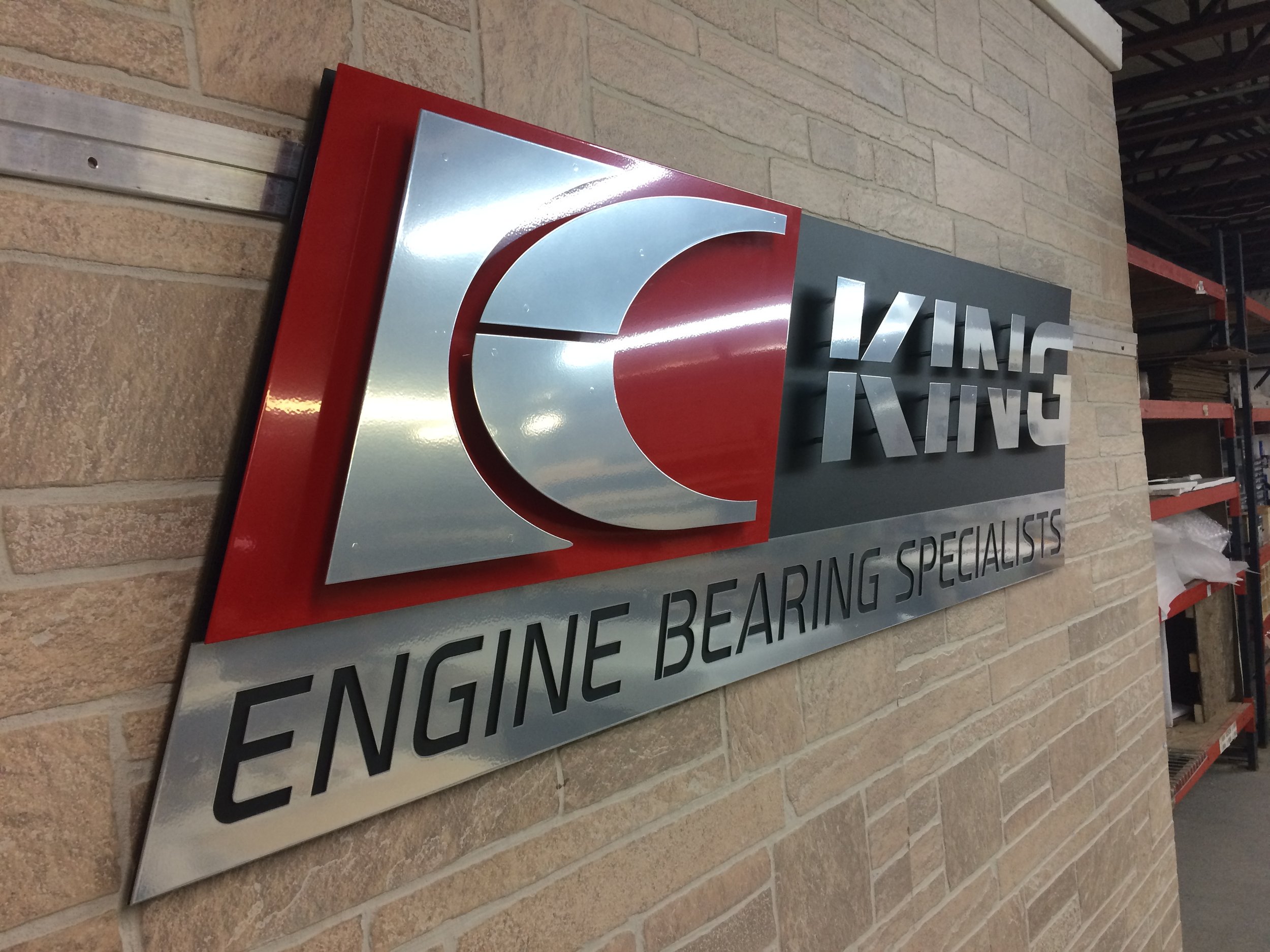 Custom Metal Sign-King Engine Bearings-Left.JPG