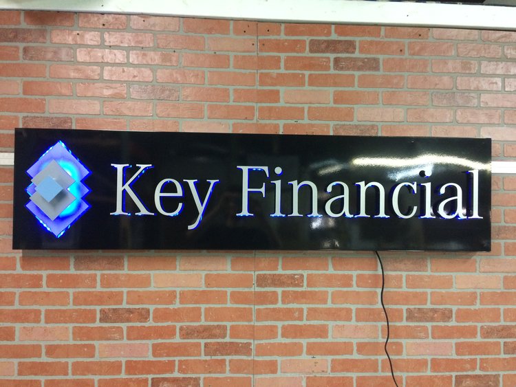 8 - Custom Metal Sign Key Financial Group frontlit.jpg