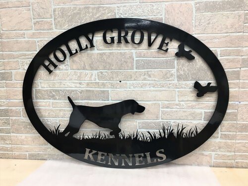 holly grove kennels custom metal business sign-front.jpg