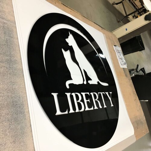 liberty pet resort custom metal business sign-left.jpg