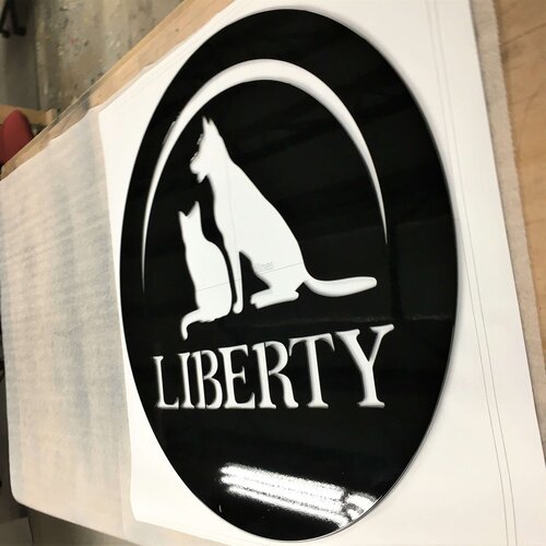 liberty pet resort custom metal business sign-right.jpg