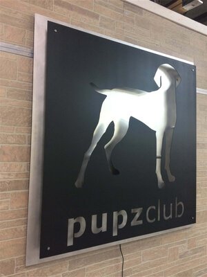 pupzclub custom metal business sign-left.jpg