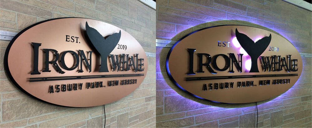 Iron Whale - custom backlit copper signage - left.jpg