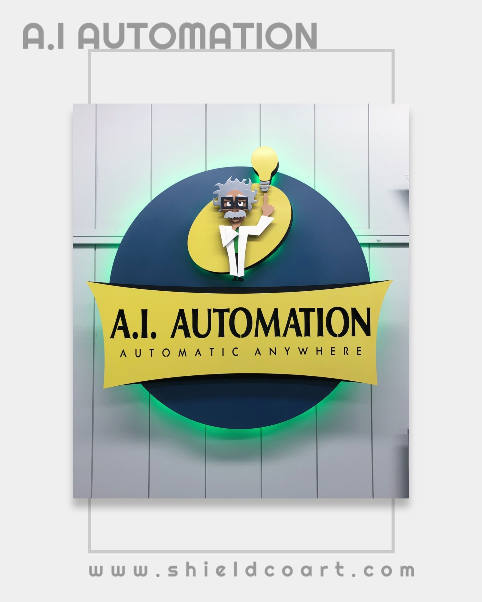 ShieldCo: Custom Signage Made Easy! #automation #signage #walldecor #signdesign