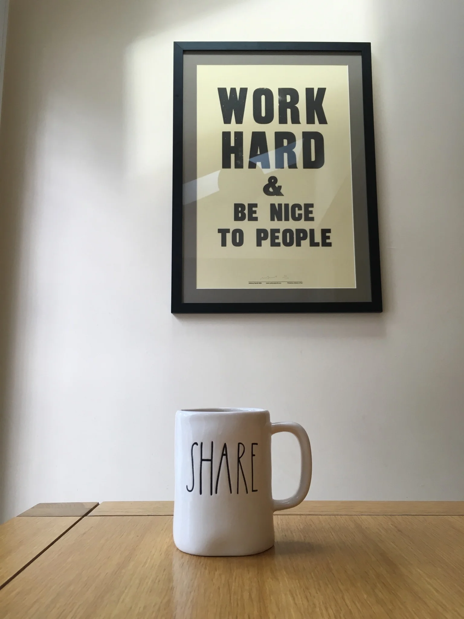 A juxtaposition!