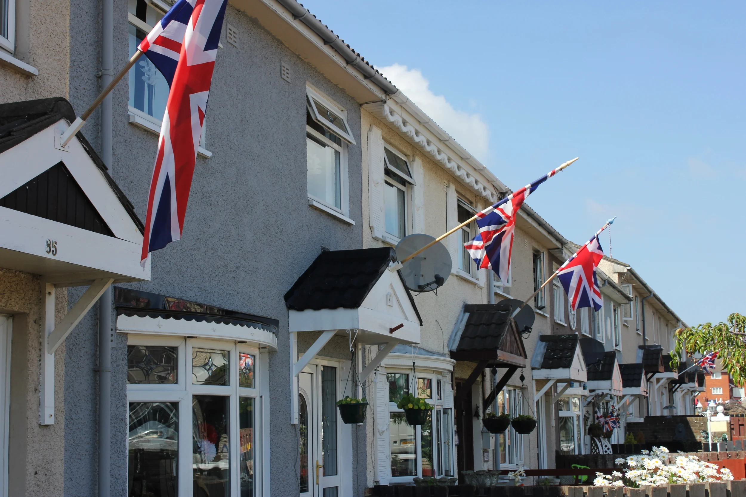  A row of homes in Belfast,&nbsp;Northern Ireland. 
