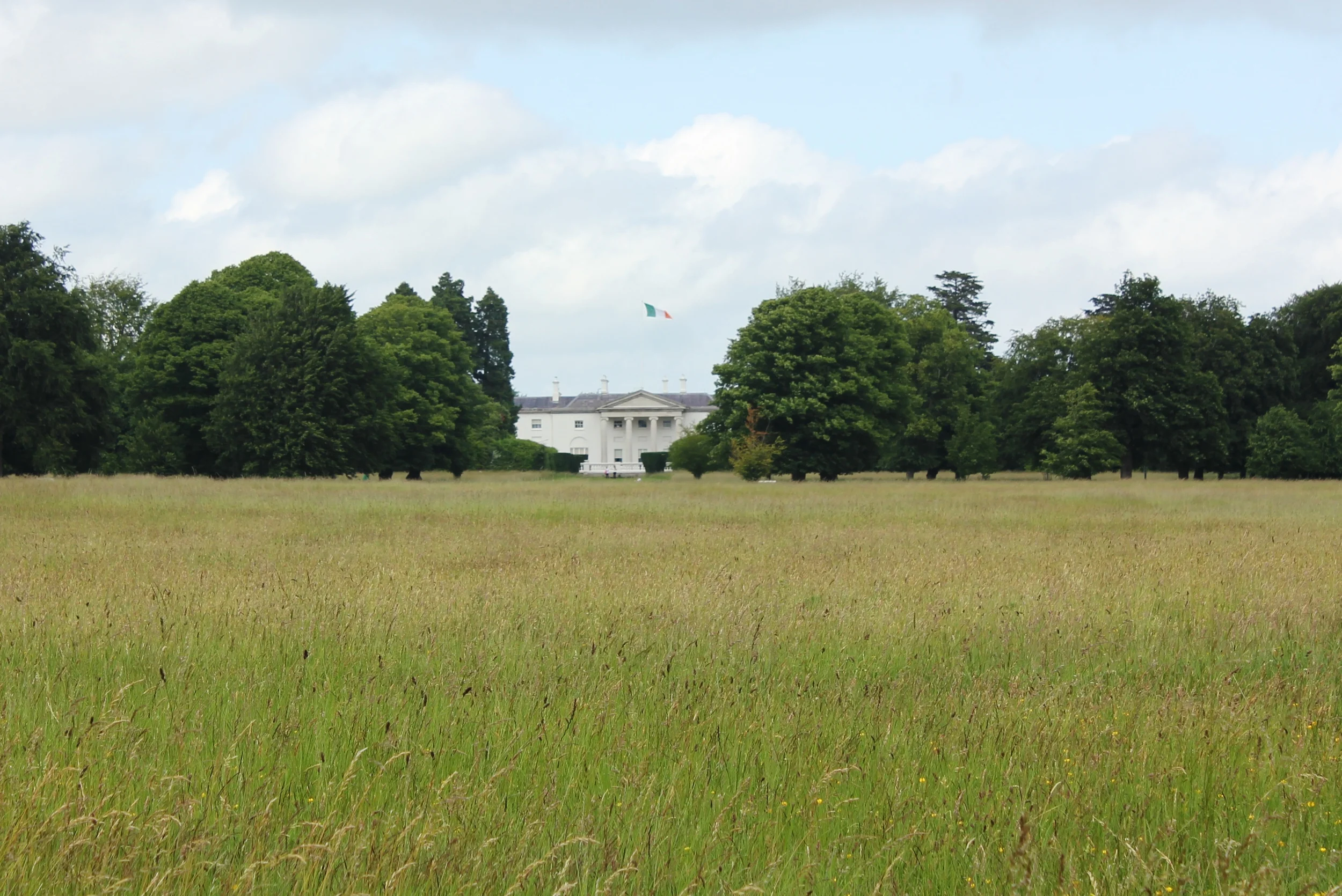   Áras an Uachtaráin, the residence of Ireland's president.  