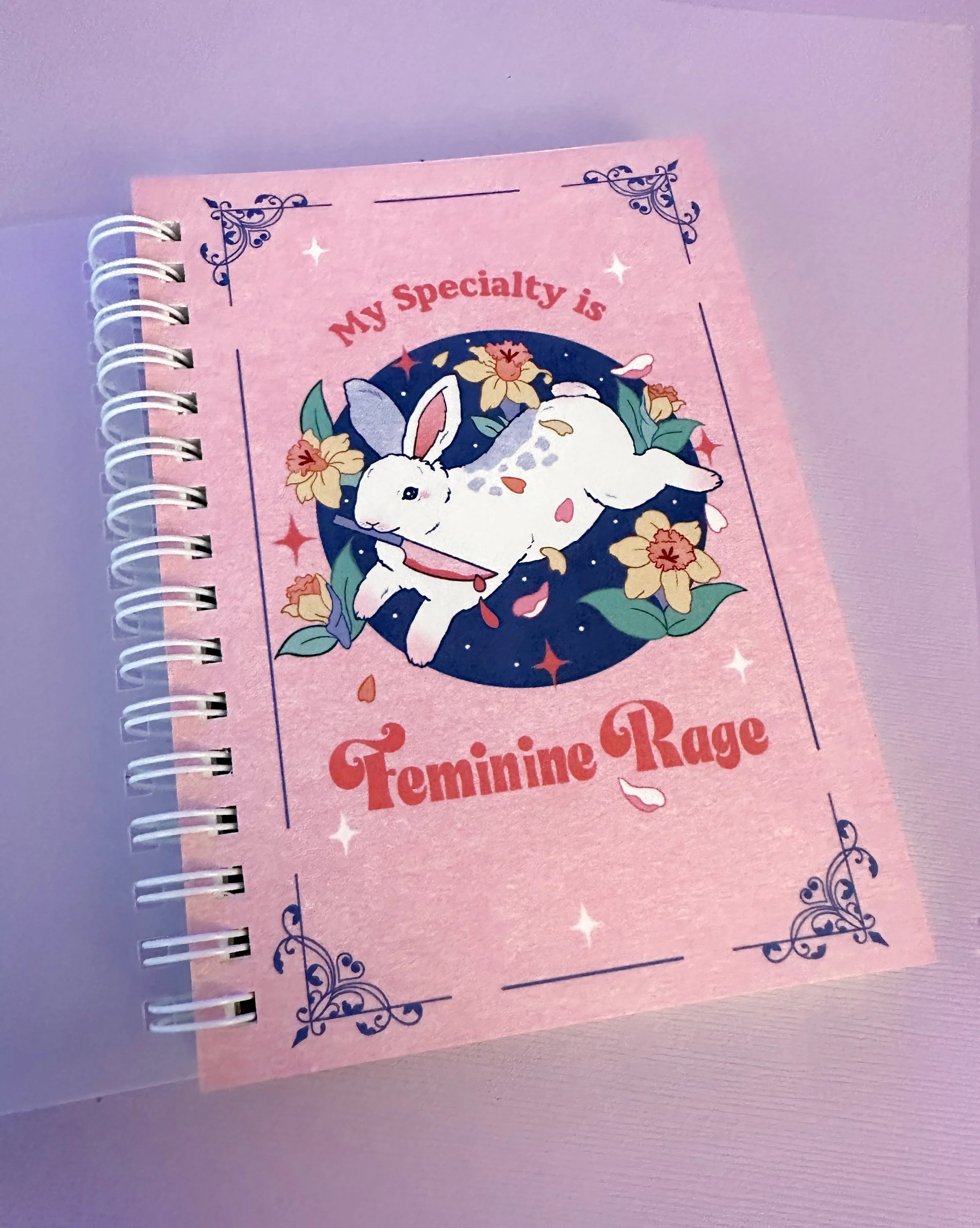 Feminine Rage A6 Lined Notebook