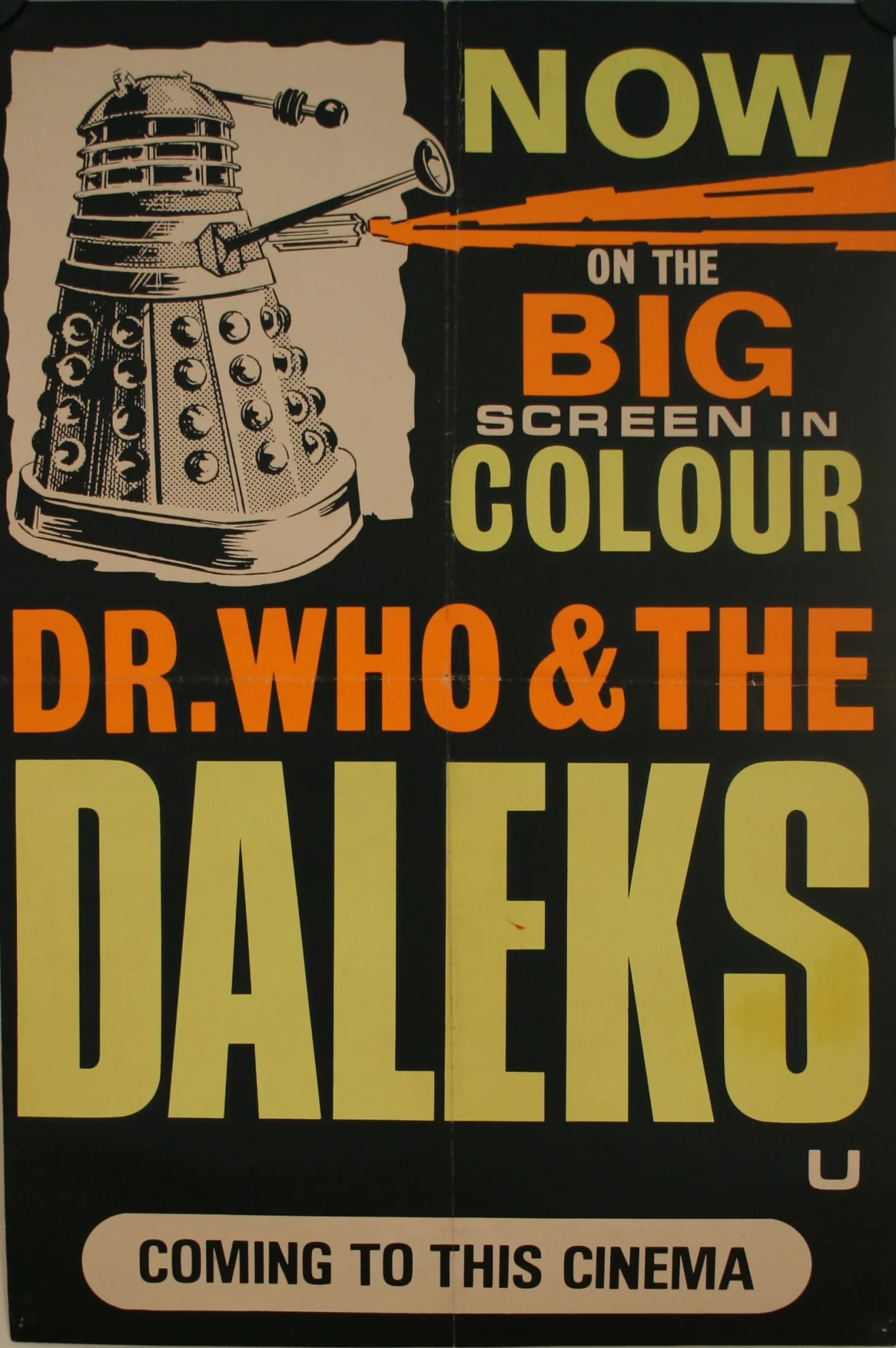 ◉希少60s Dr. Who and the Daleks ヴィンテージポスター Dr. Who and 
