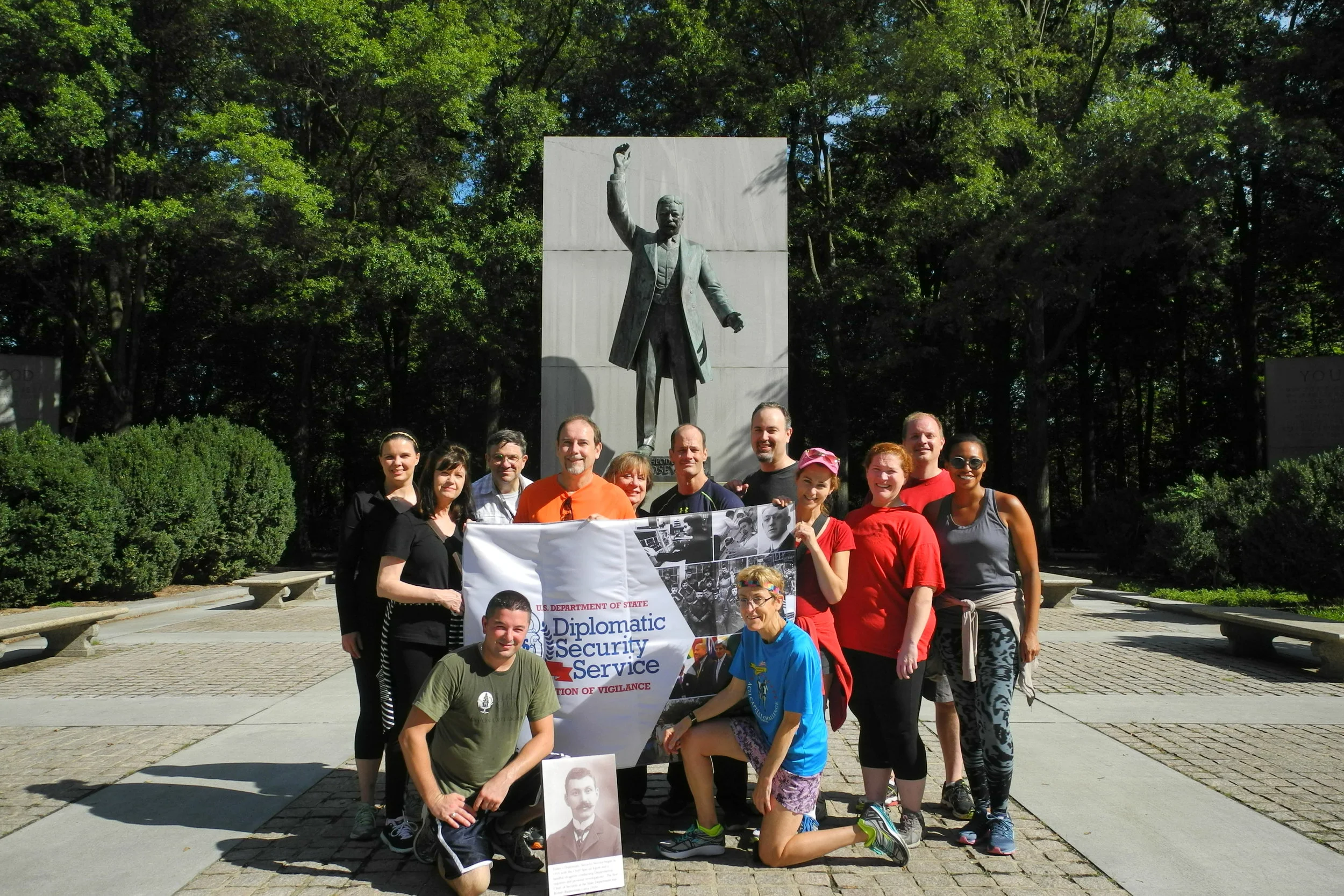 DS Public Affairs, along with their friend Teddy Roosevelt, raising funds for DSF. 