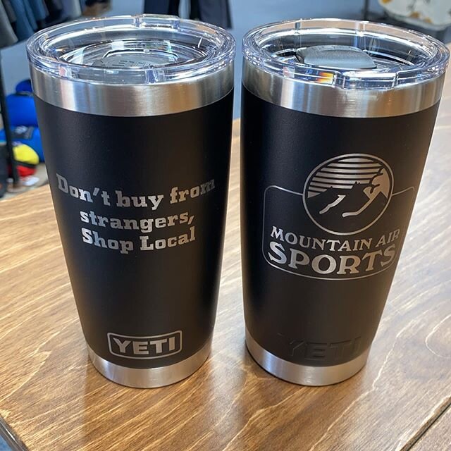 FREE custom yeti with $100 gift card purchase! Just head over to our website or into the shop to purchase! Thank you for all the love!!! We are OPEN!!! We have 16 to give away. 123 GO!!!