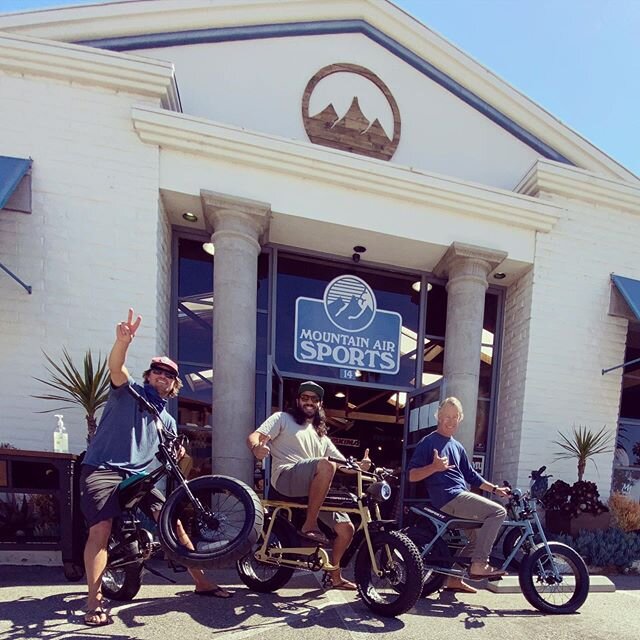 @super73 electric bikes in the shop!!! Come by and try one out! No parking at the beach these days, no problem with these! #santabarbara #awesome #gofast #bikelife #cruiserbike #electric #mountainairsports