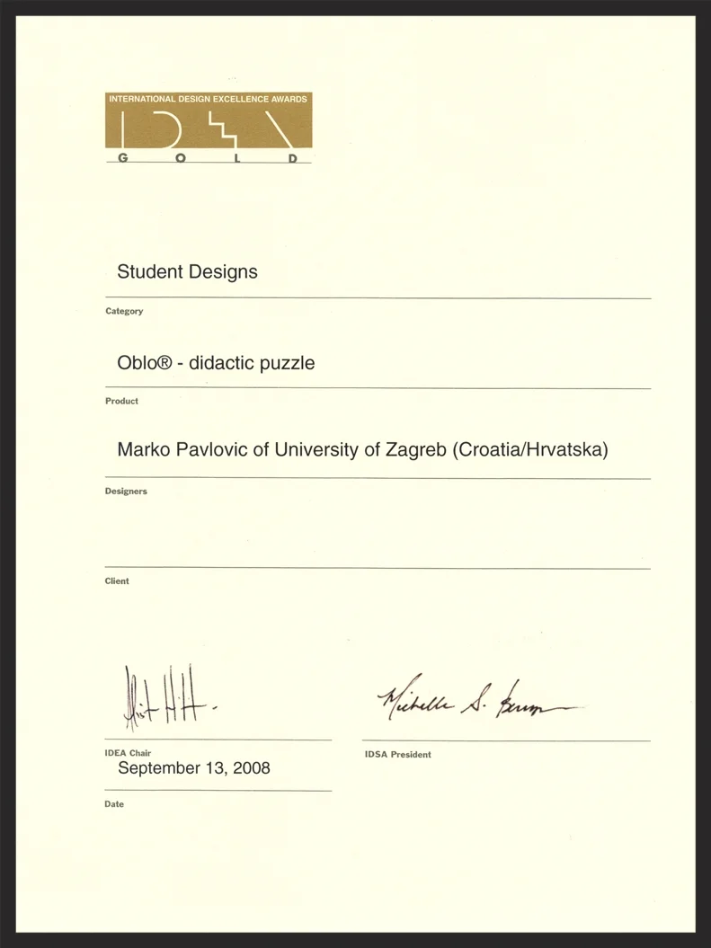 OBLO spheres wins IDEA Gold!