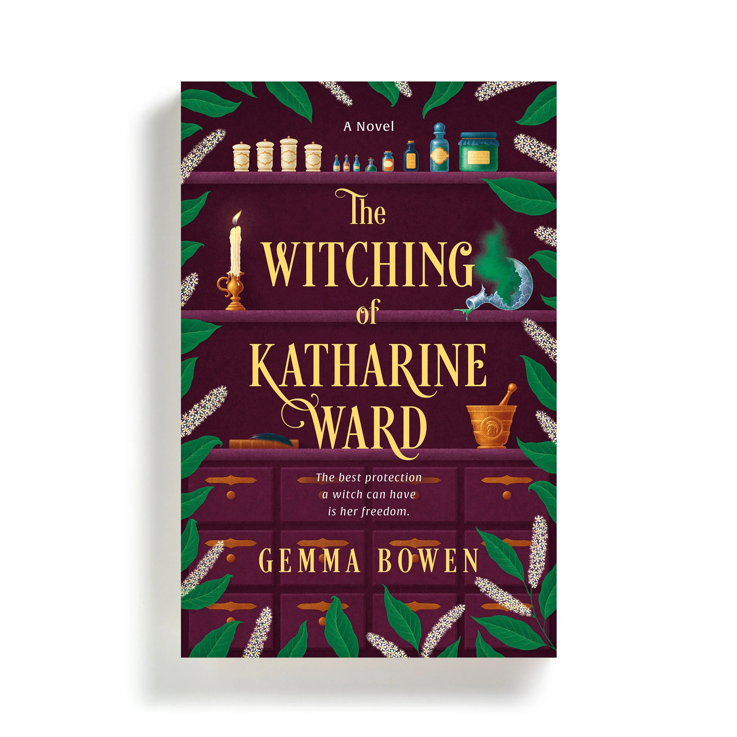 Book cover for the Witching of Katharine Ward by Gemma Bowen