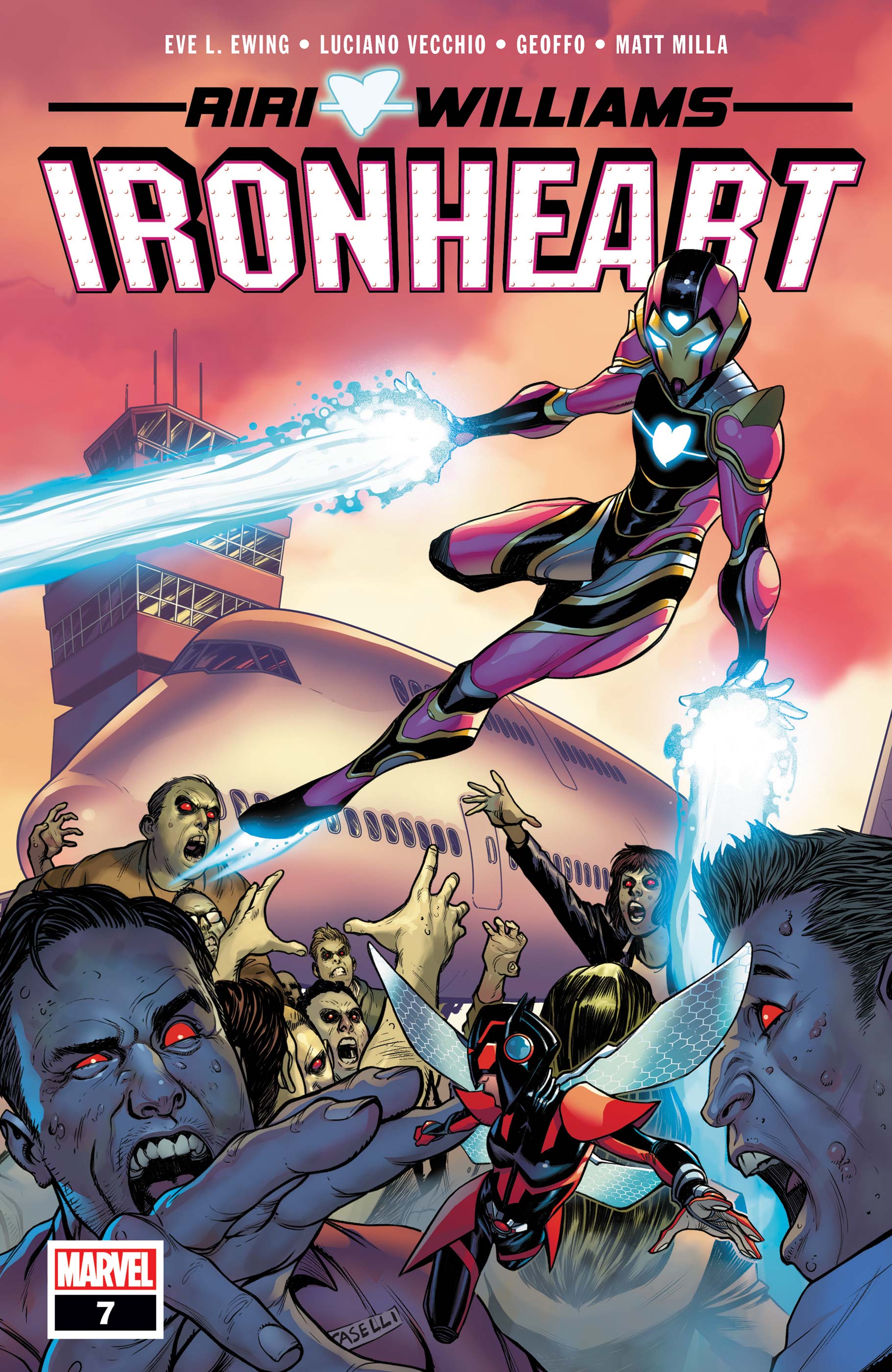 Ironheart #7. Cover by Stefano Caselli.