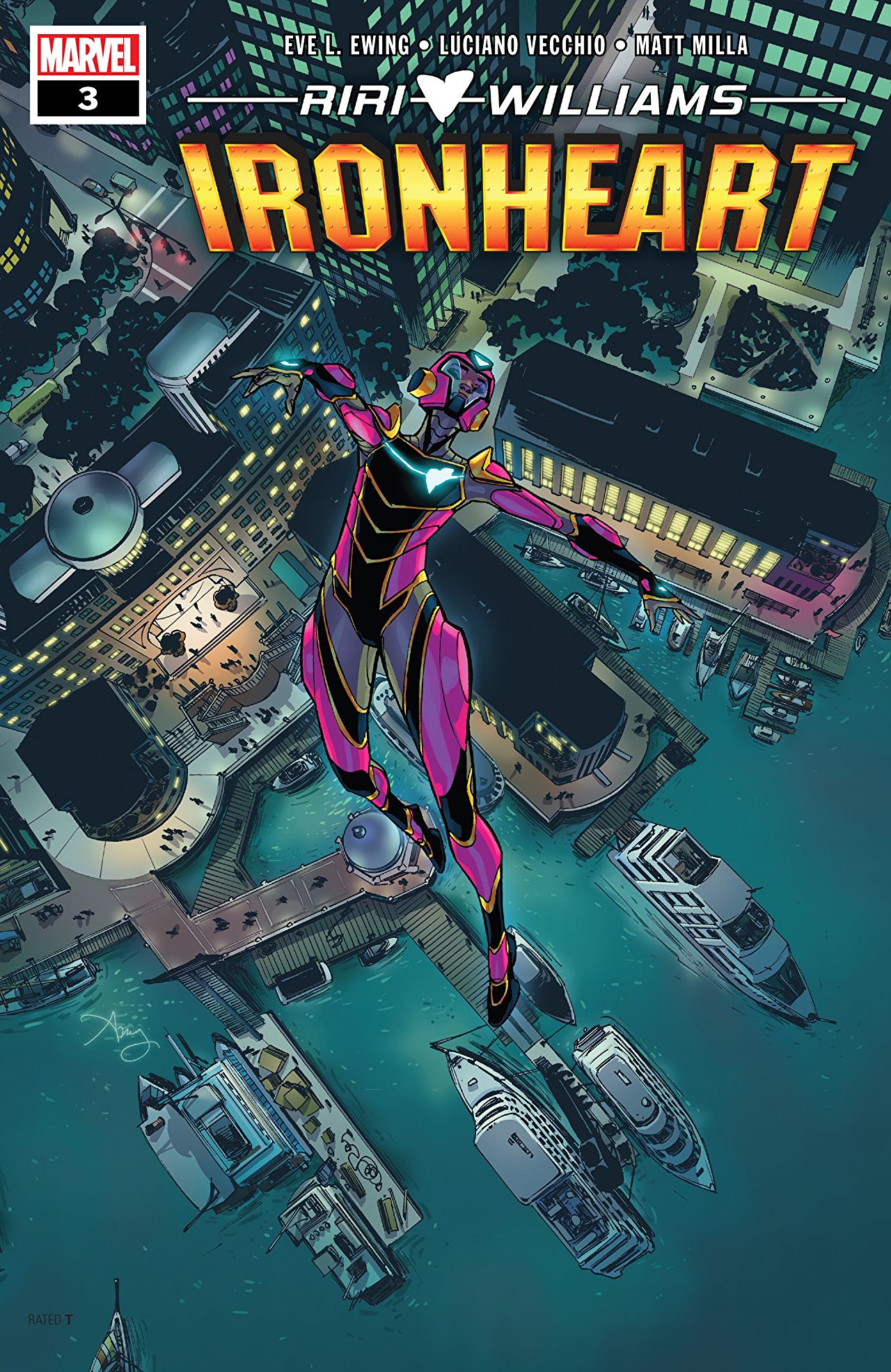 Ironheart #3. Cover by Amy Reeder.