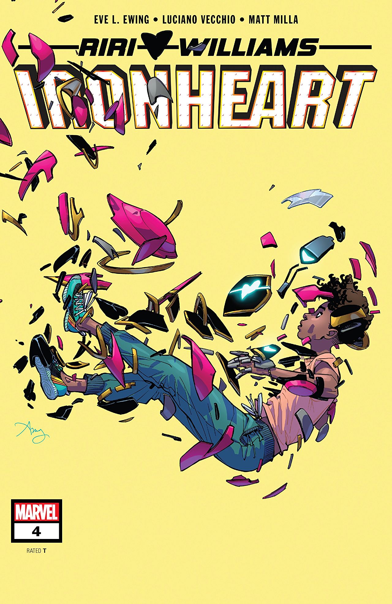 Ironheart #4. Cover by Amy Reeder.