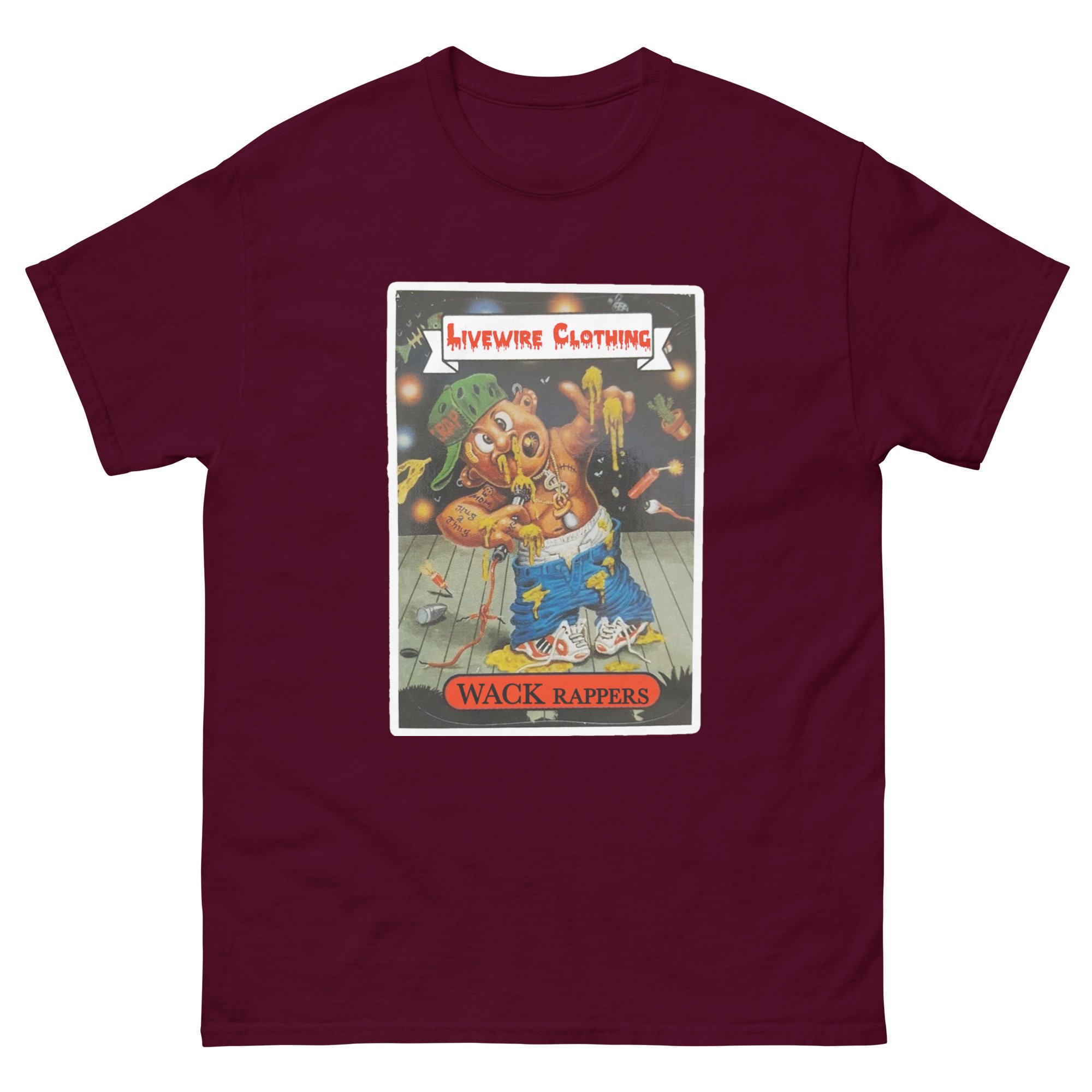 unisex-classic-tee-maroon-front-678c8ef6be9fc.jpg