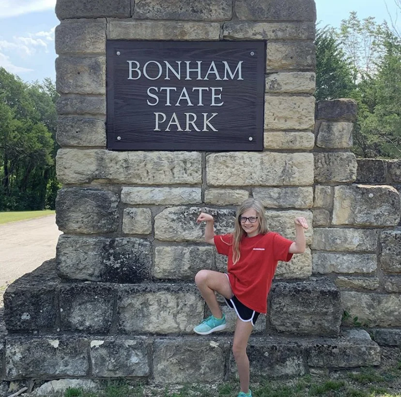 Laney Morgan at Bonham State Park