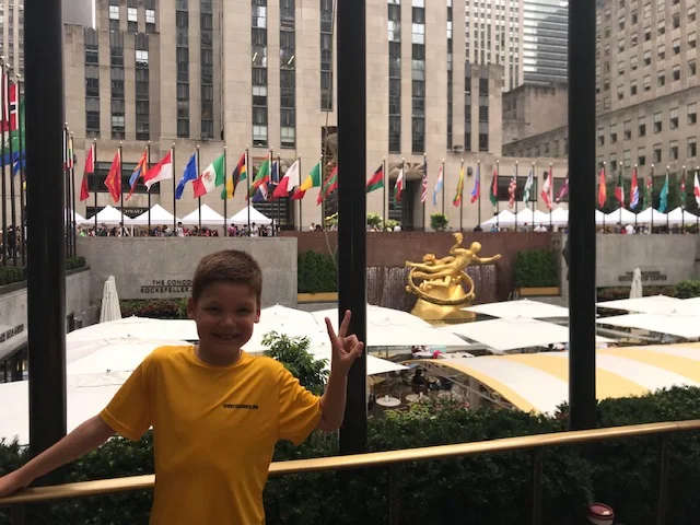 Ben Parker in NYC Rockefeller Center