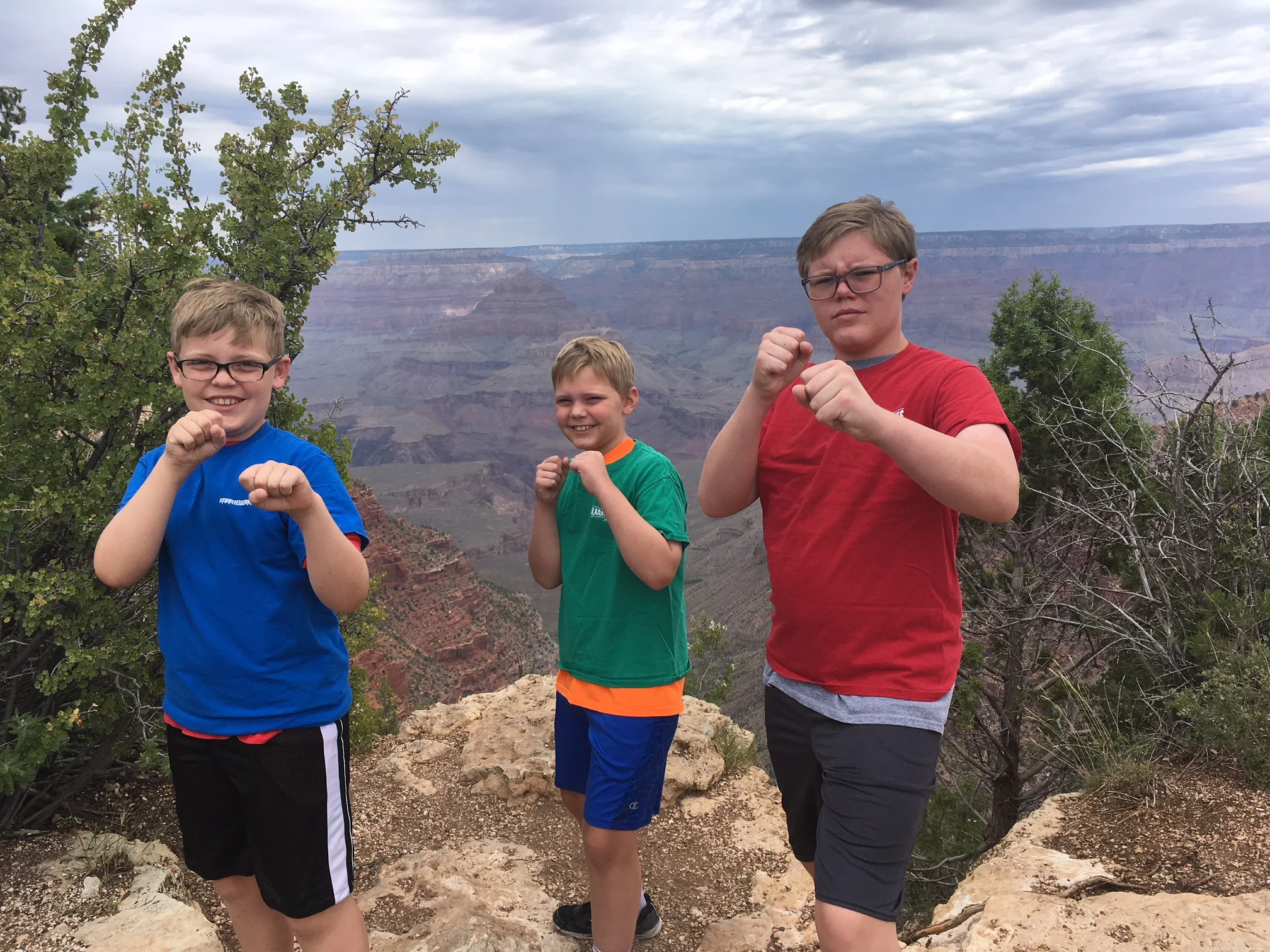 Nelson Boys at the Grand Canyon
