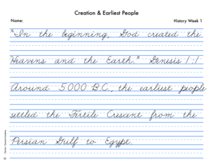 Cycle 1 Cursive Handwriting Sheets: PDF Download — Claritas Publishing