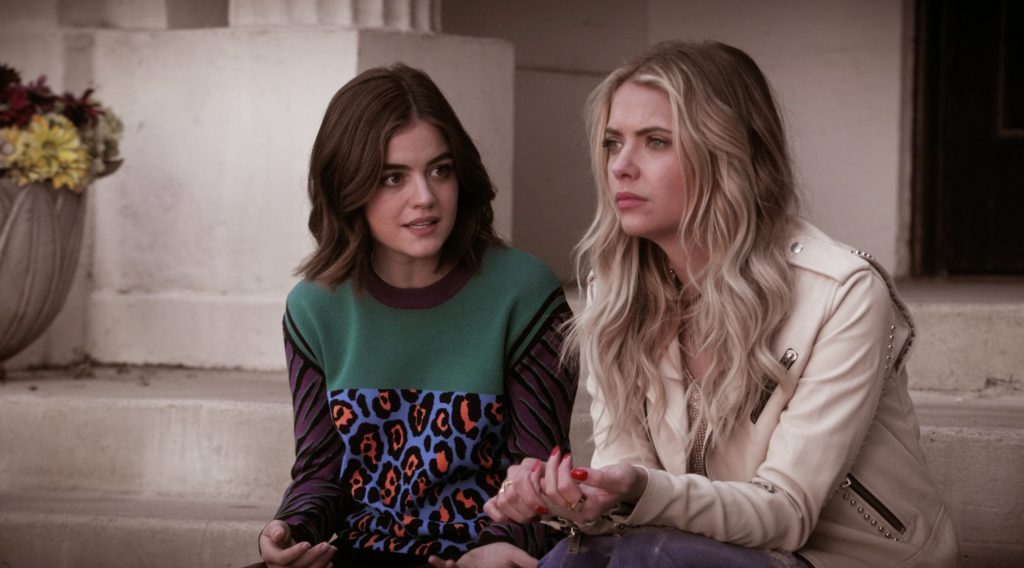 Aria telling Hanna about Ezra's proposal.