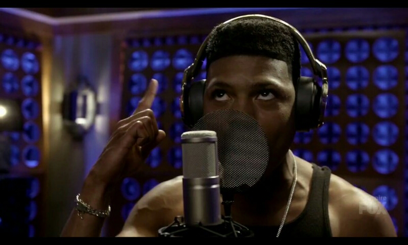 Hakeem in the booth recording his latest track with Nessa.