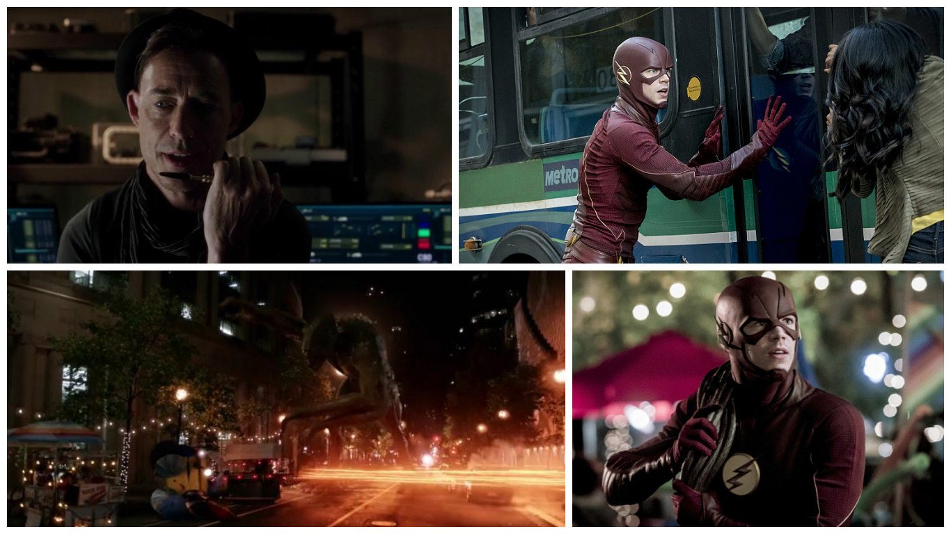 Flash faces off against the monster and H.R. Wells has a secret.