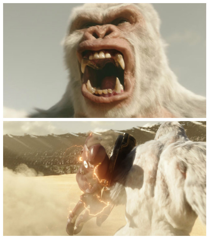 The Flash battles Solovar