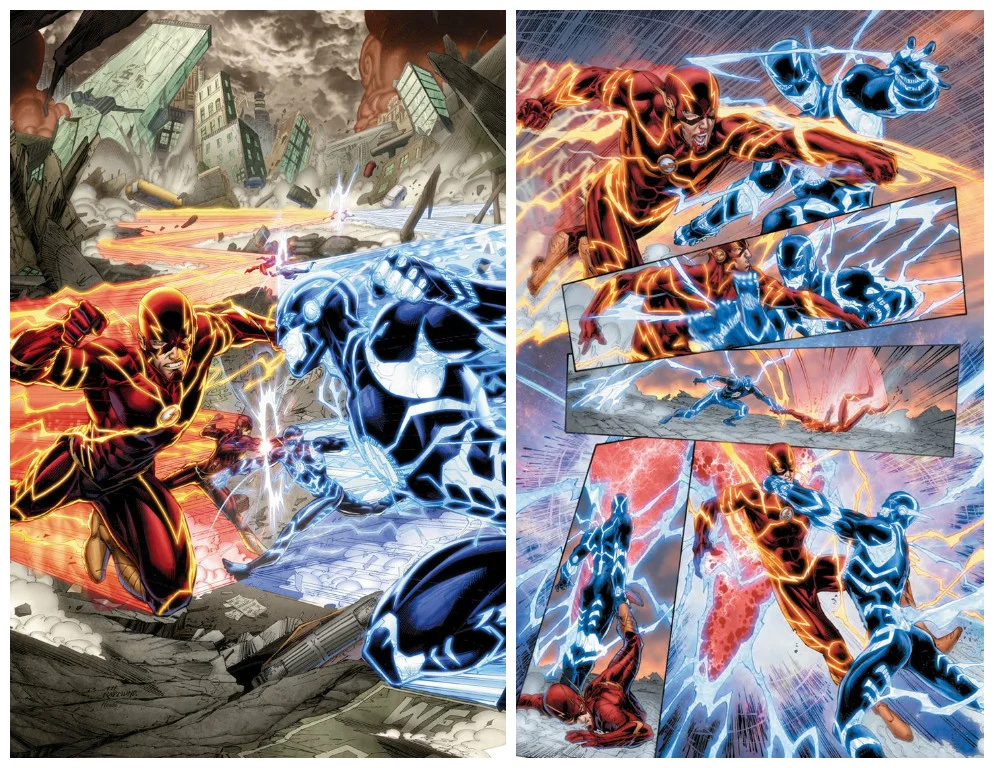Flash VS. Future Flash from the comics