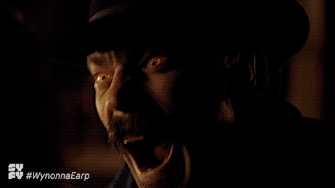 Doc vampire out to Wynonna.gif