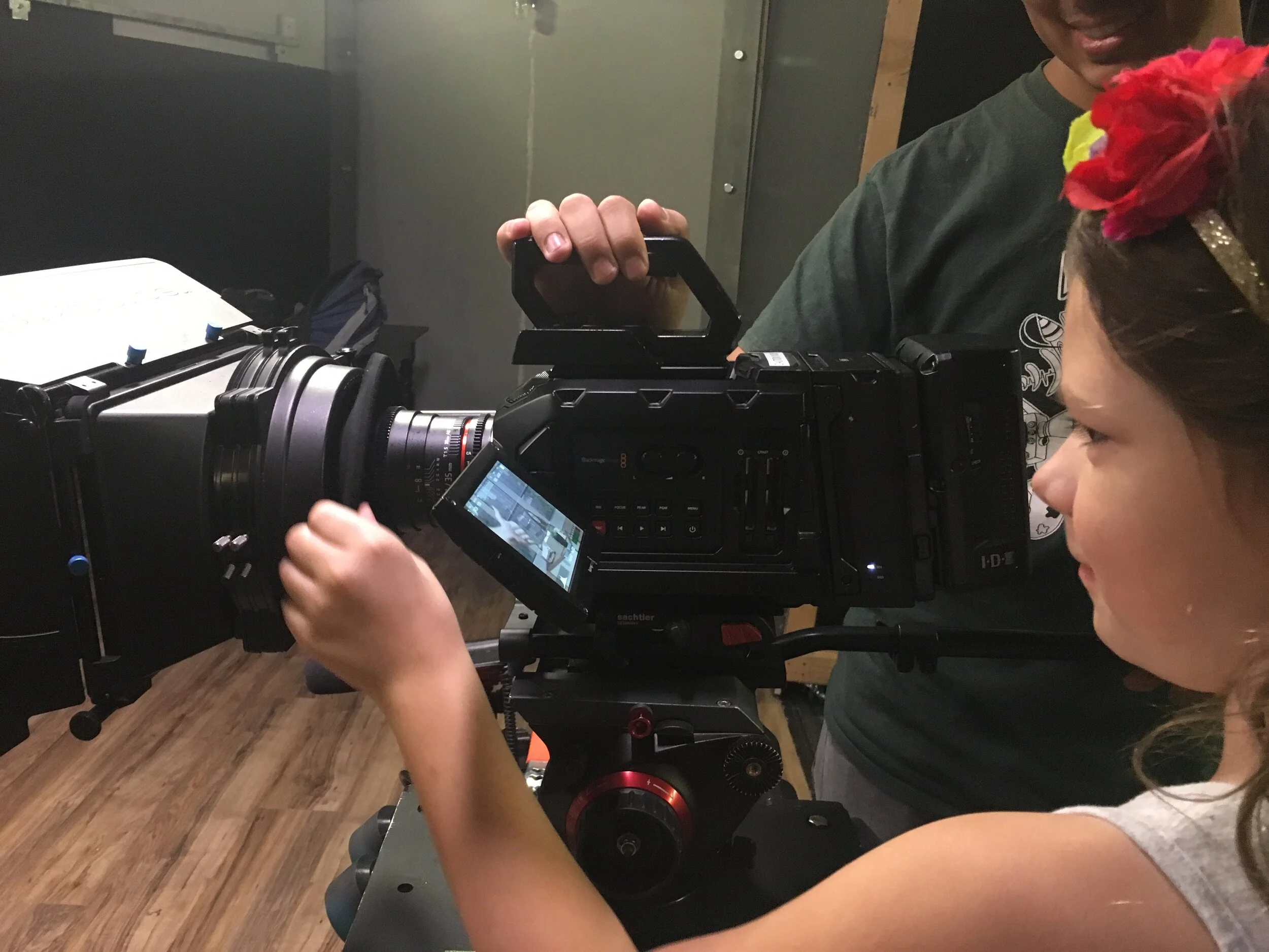 Josie and camera.JPG