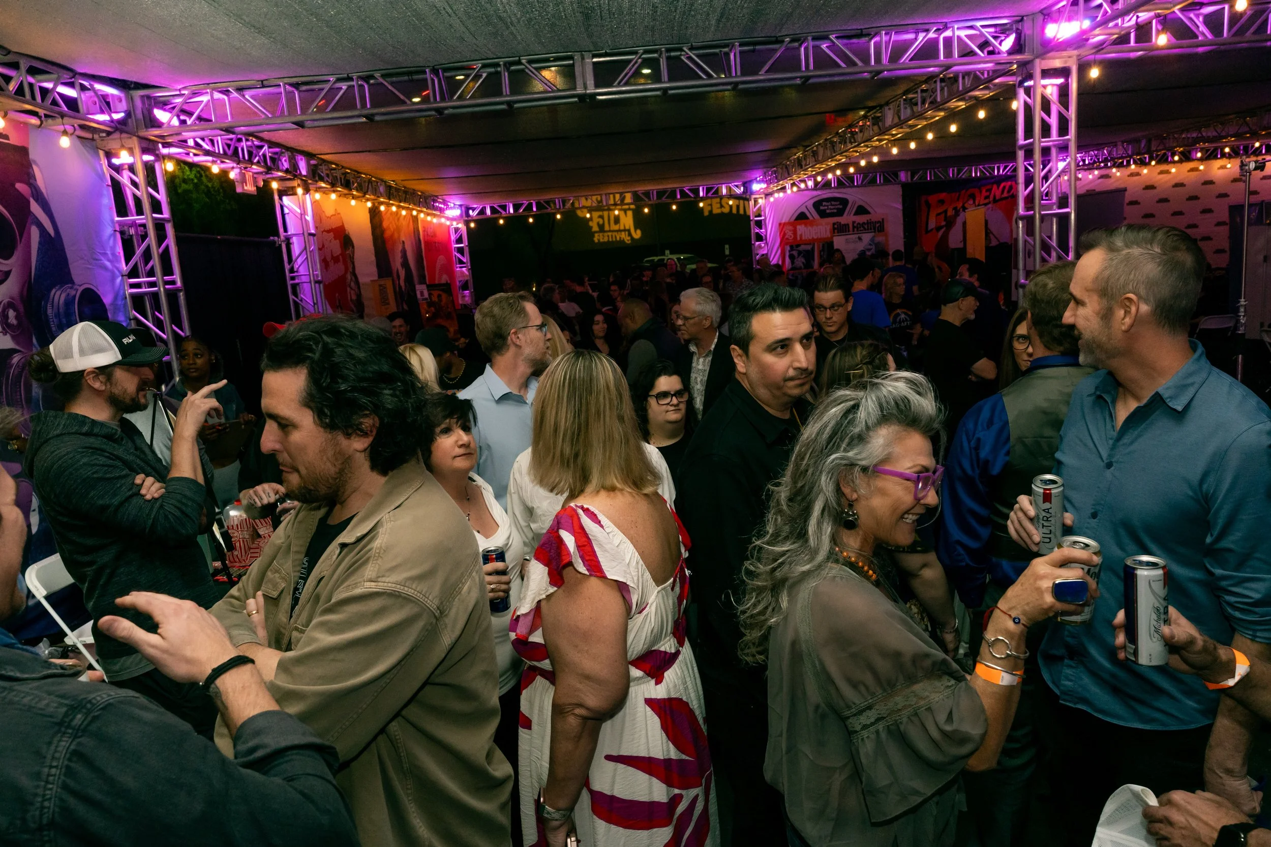 Festival attendees enjoy Industry Night in the PFF Party Pavilion