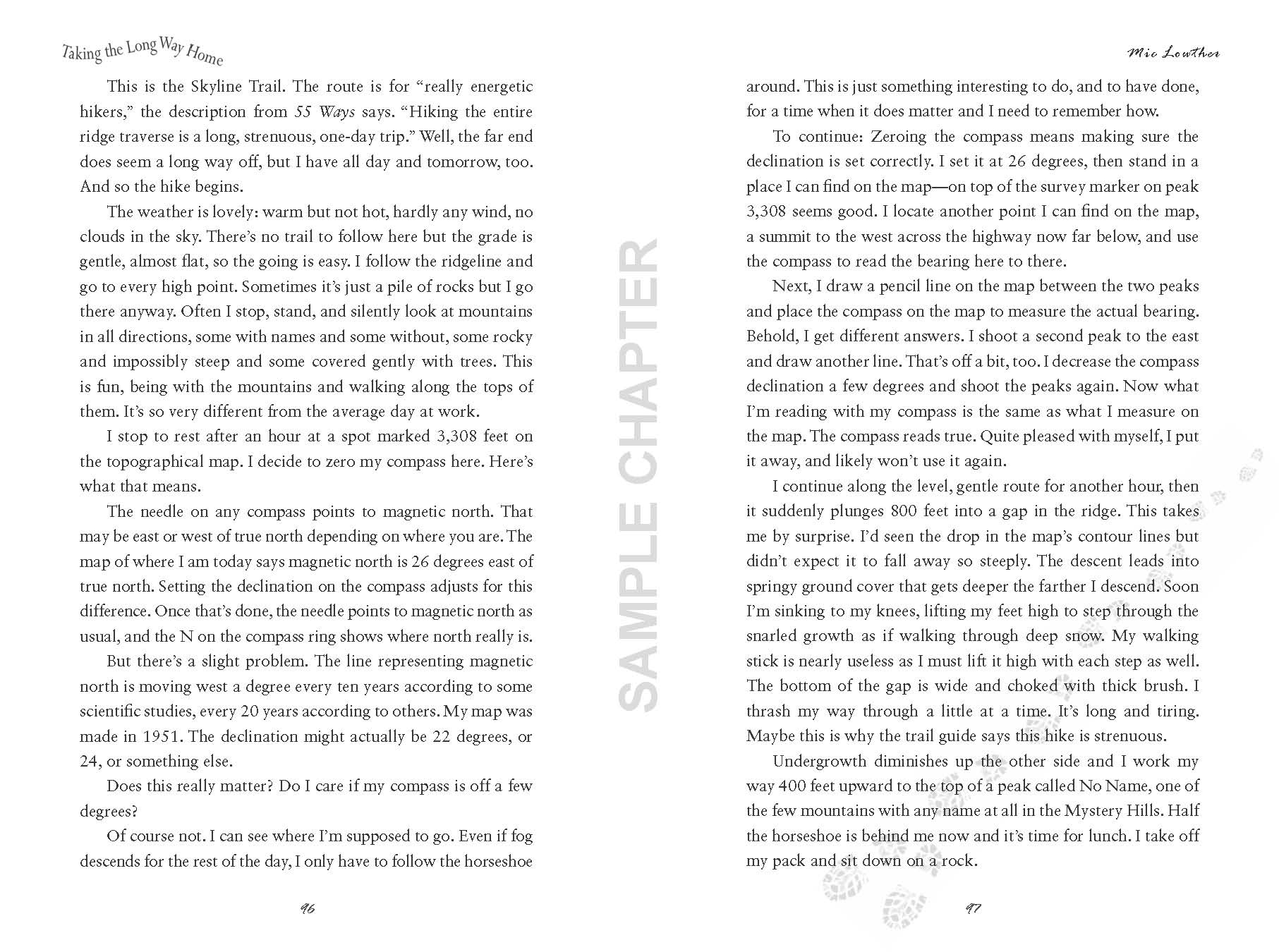 Taking The Long Way Home sample chapter pg 7 & 8
