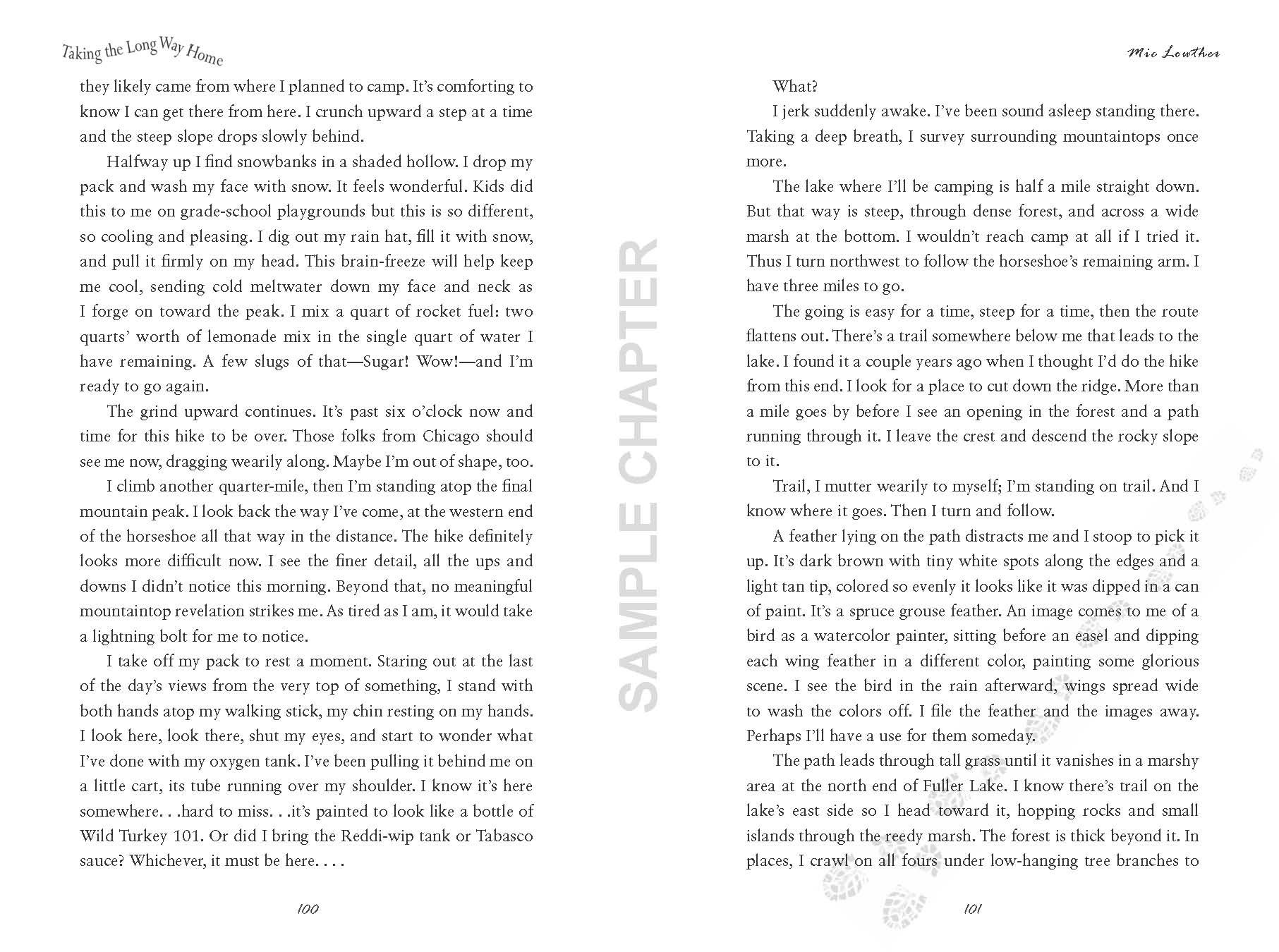 Taking The Long Way Home sample chapter pg 11 & 12
