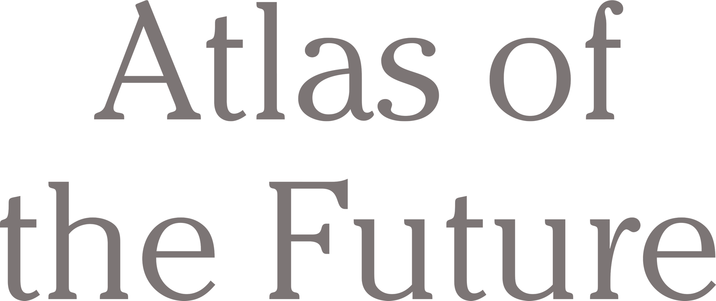 Atlas of the Future