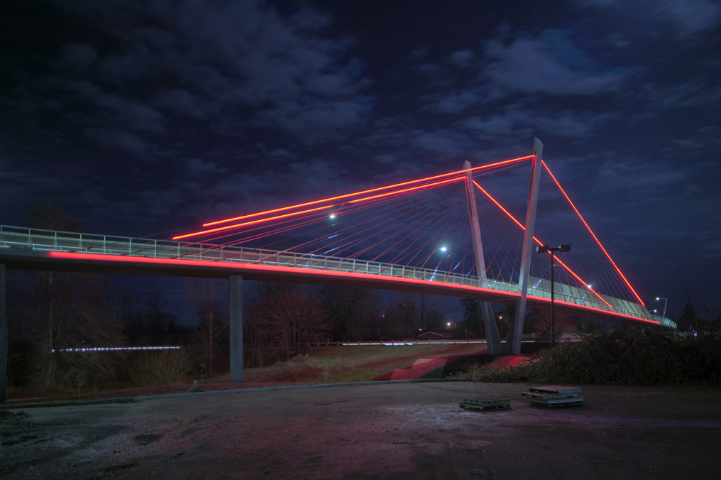 Delta Ponds Pedestrian Bridge , Eugene, Oregon