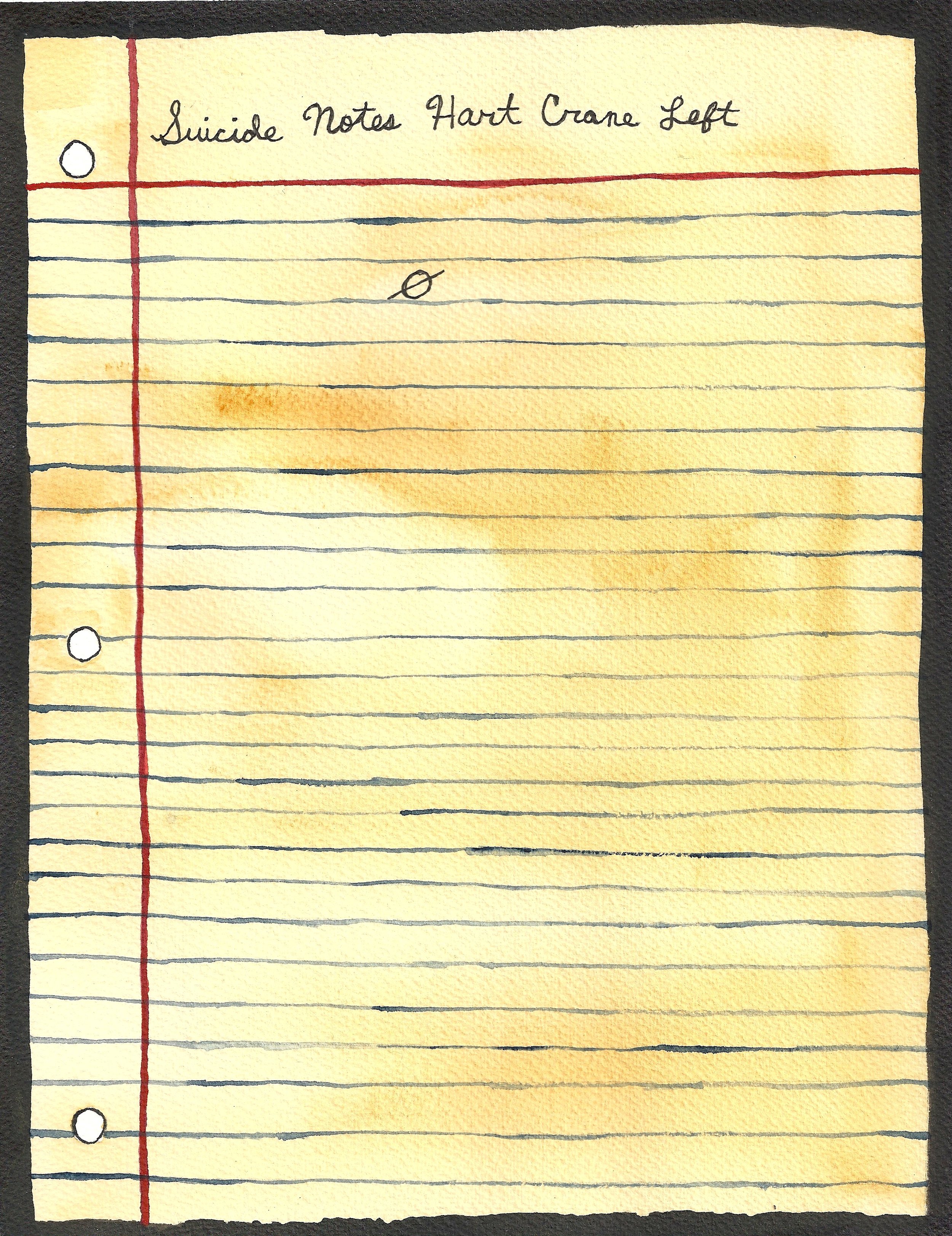 Suicide Notes Hart Crane Left