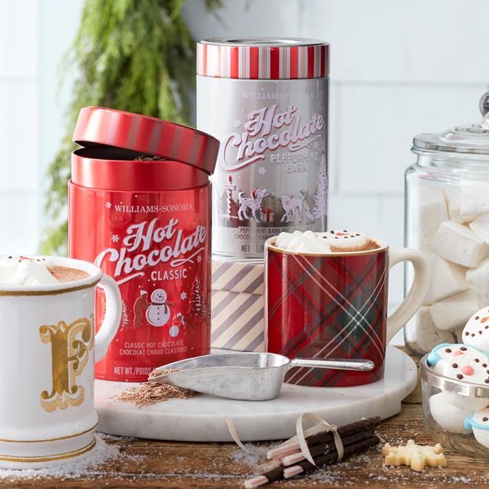 Here's another Christmas classic from Williams-Sonoma! Their hot chocolate mix is a cute and easy gift to pick up for your children's teacher or your neighbors. Make it a basket and add in a cute mug and specialty marshmallows, too! We love putting things like this into a pretty basket and wrapping it all in cellophane & big bow. They will think of you each time they have a mug of hot chocolate this holiday season! 